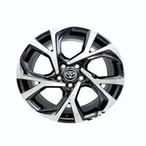 رینگ اسپرت تویوتا CH-R رنگ رخ تراش مشکی سایز 18 اینچ (یک دست)